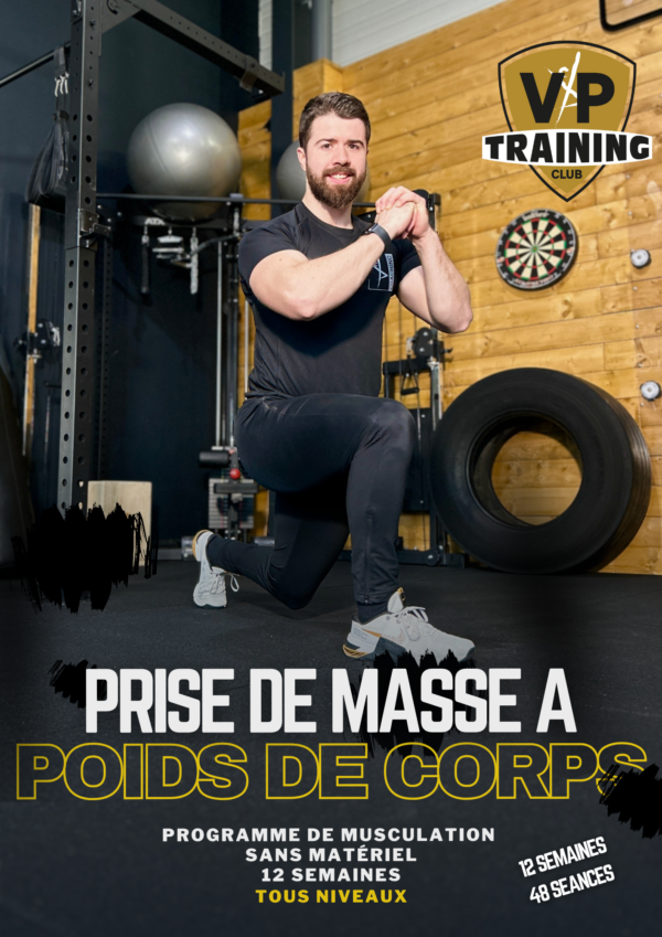 Couverture du Ebook Musculation Prise de masse à poids de corps - VP Training Club - Tours (37)